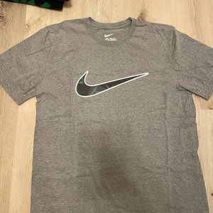 NIKE Grey Military Logo T Shirt